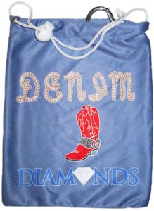 denim diamonds tee bag