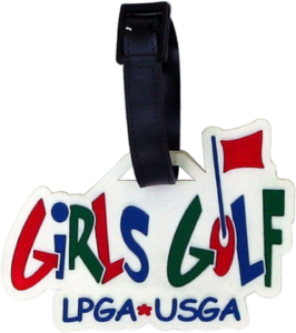 girls golf bag tag