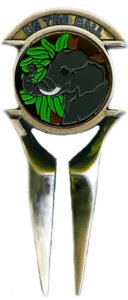 African Themed Safari Divot Tool and Golf Ball Marker