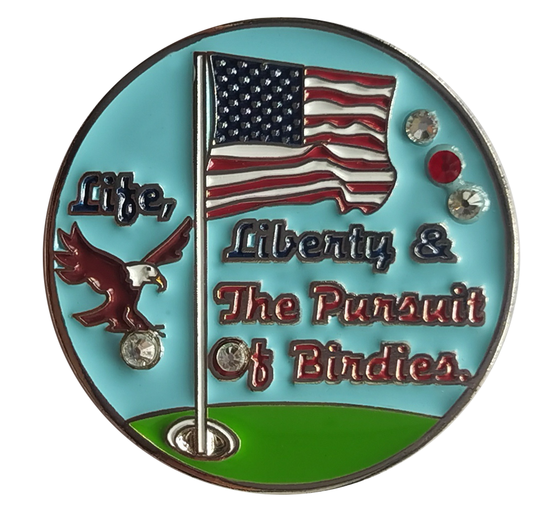 life liberty crystals ball marker
