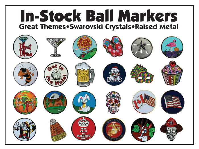In Stock Golf Ball Markers