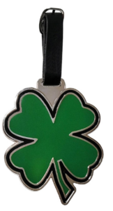 Custom Bag Tags Shamrock metal