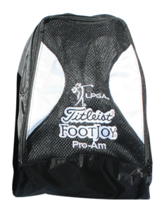 Custom Golf Shoe Bag Back Black LPGA