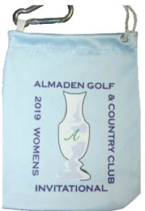 Custom Golf Tee Bags Almaden Front