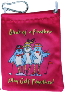 Custom Golf Tee Bags Birds of feather Back