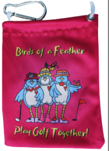 Custom Golf Tee Bags Birds of feather Back New