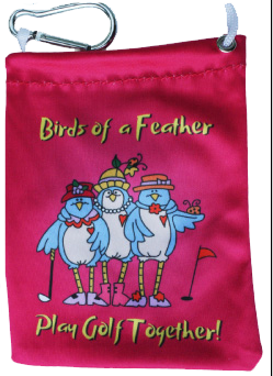Custom Golf Tee Bags Birds of feather Back New