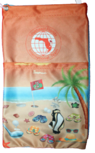 Custom Golf Tee Bags beach