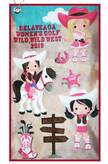 Custom Golf Towels Cowgirls