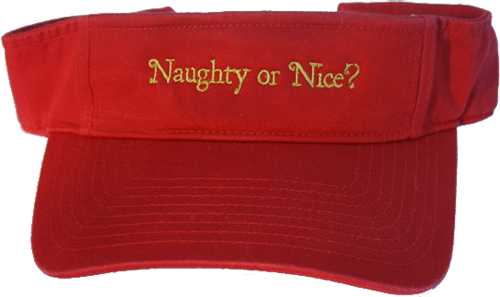 Custom golf hats Naughty and Nice Hat