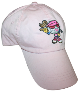 Custom golf hat's Teena pink