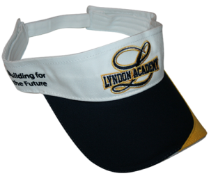 Custom golf hat's visor front