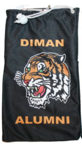 Black Cell Phone Bag With Tiger Printed