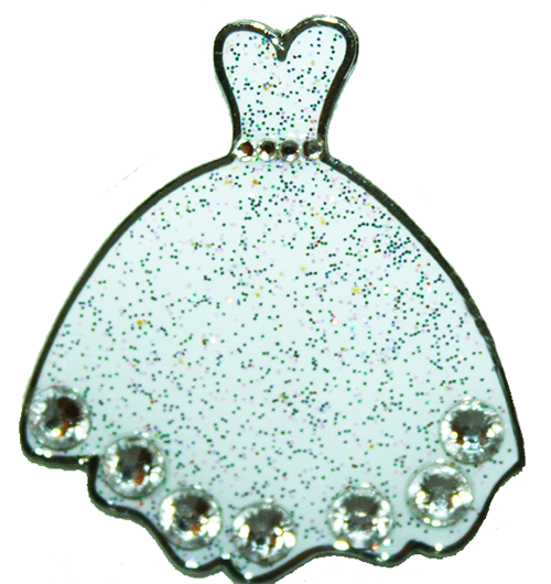 Swarovski Ball Marker bling wedding dress