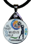 all women golf necklace
