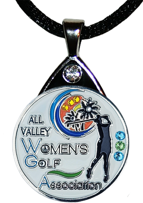 all women golf necklace