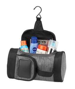 toiletry kit grey open