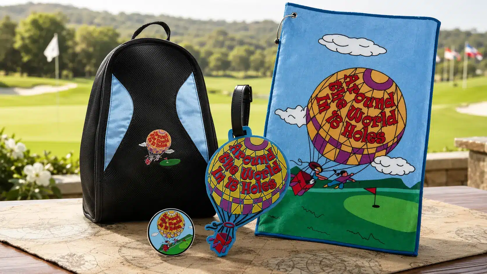 Around The World in 18 Holes Golf Theme