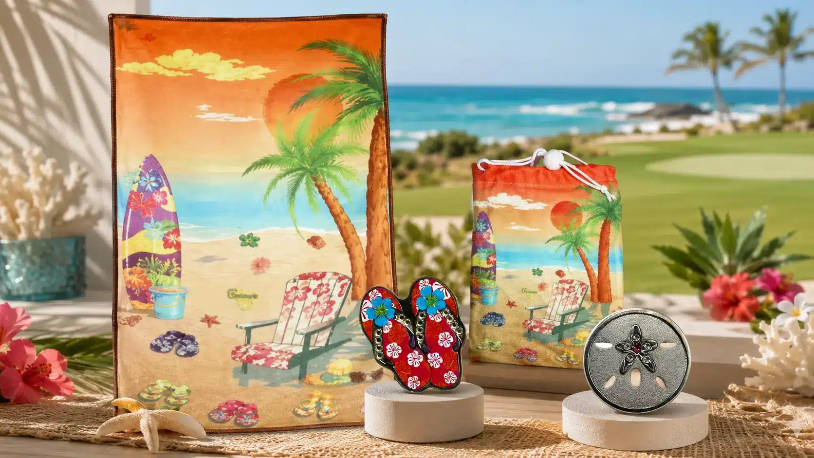 Beach and FLip Flop Themed Golf Outing