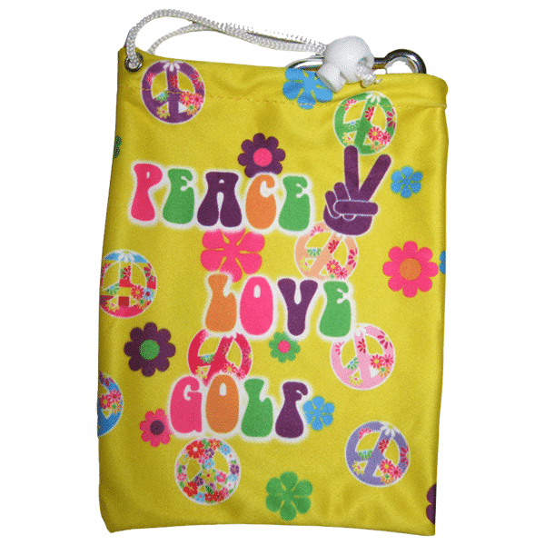 Peace Love Golf Tee Bag