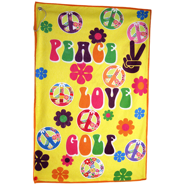 Peace Love Golf Towel