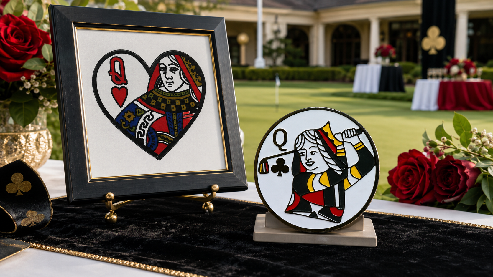 Queen of Clubs Golf Theme
