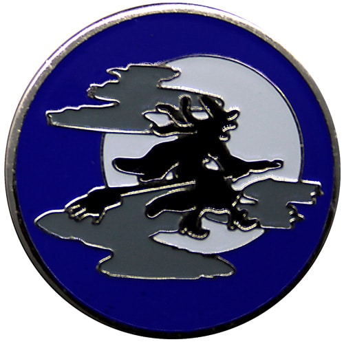 Broom Riding Witch Golf Ball Marker