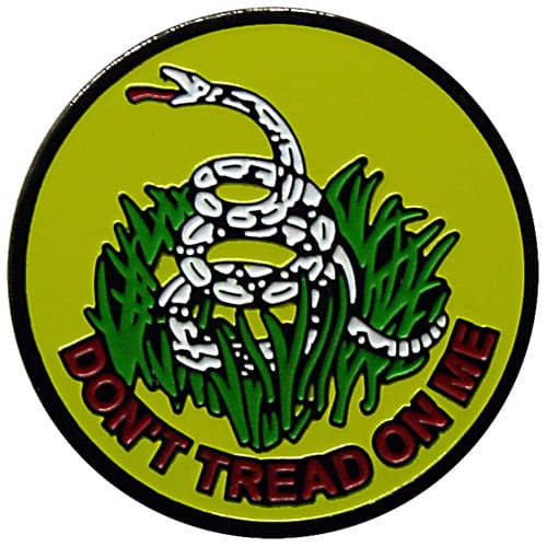 Don't Tread on Me ball marker