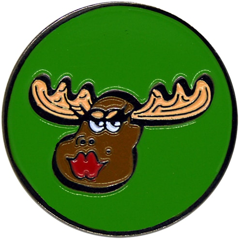 Kissing Moose Golf Ball Marker