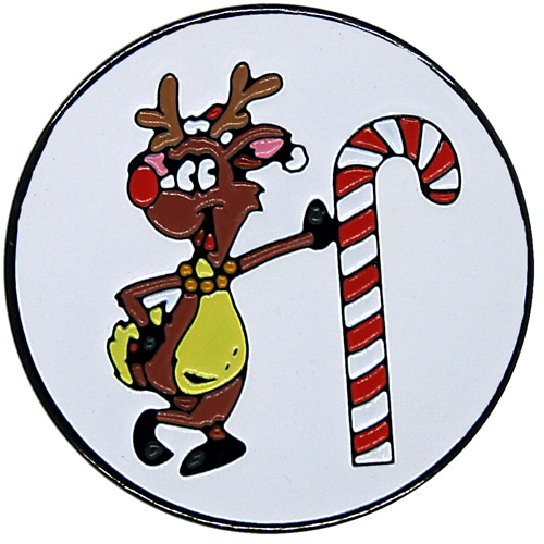 Reindeer Candy Cane Ball Marker