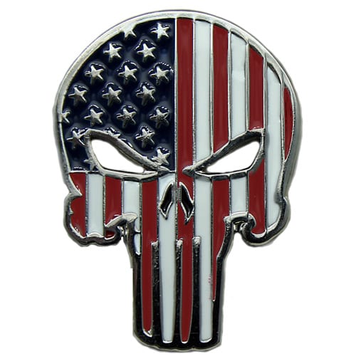 USA Skull Flag ball marker
