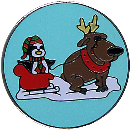 Sled Fun Golf Ball Marker