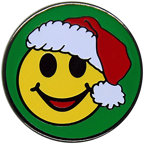 Smiley Santa ball marker