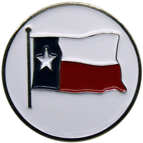 Texas-USA Flag ball marker