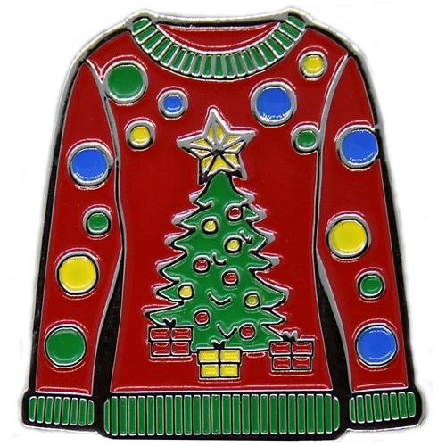 Christmas Tree Ugly Sweater Ball Marker