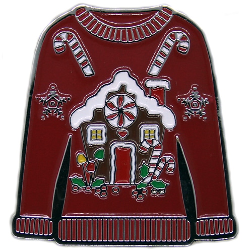 Ugly Sweater Gingerbread House ball marker
