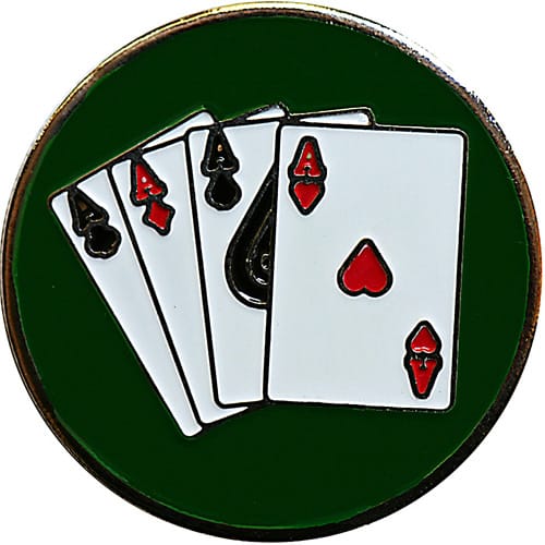 4 Aces Golf Ball Marker