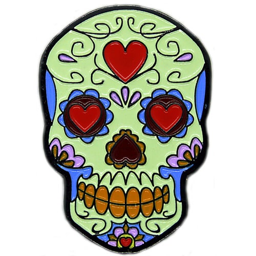 All Heart Dia de los Muertos Golf Ball Marker