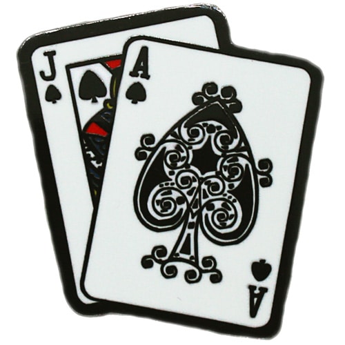 Blackjack Golf Ball Marker