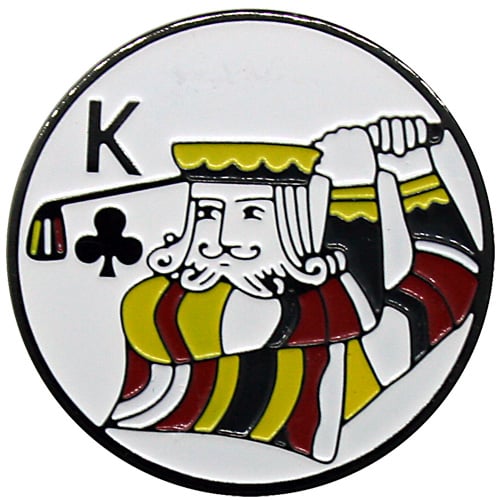 King of Clubs ball marker