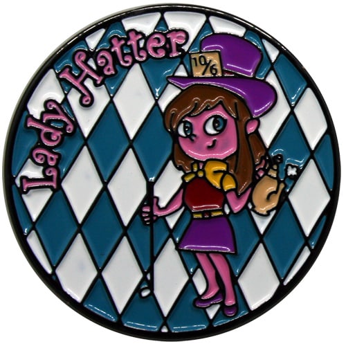 Lady Hatter Golf Ball Marker