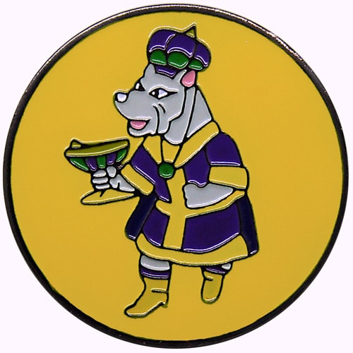 Hound with Chalice Golf Ball Marker