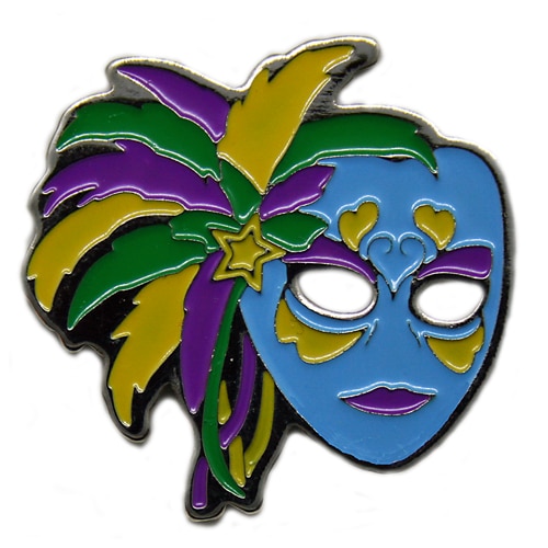 Blue Shaped Mask Golf Ball Marker