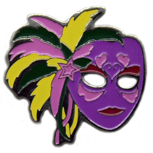 Shaped Purple Mask Golf Ball Marker