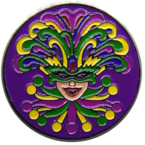 Mardi Gras Spectacular Golf Ball Marker