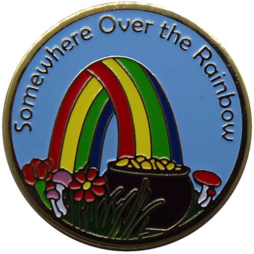 Over the Rainbow golf ball marker