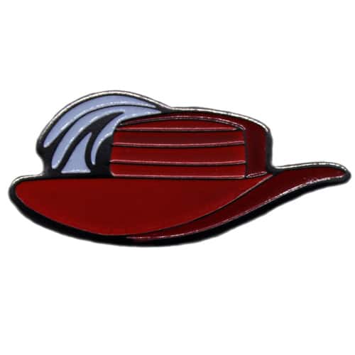 Red Derby Hat Golf Ball Marker