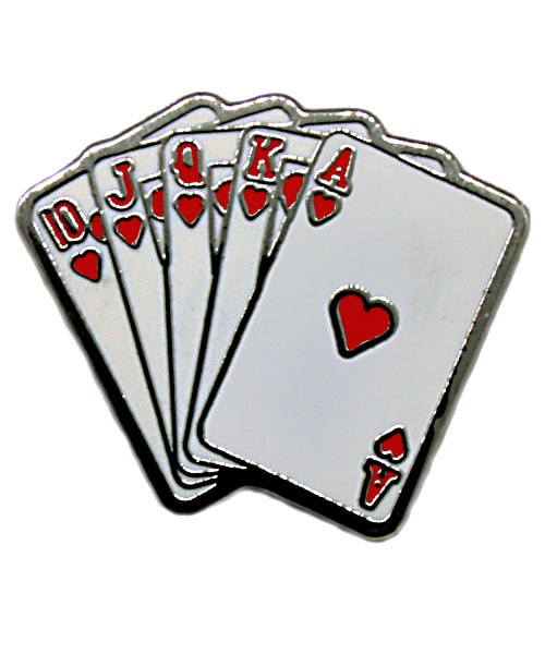 Royal Flush Golf Ball Marker