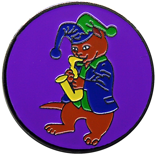 Saxophone Cat Golf Ball Marker