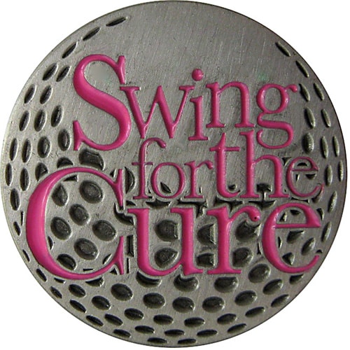 Swing for the Cure (Pink) Golf Ball Marker